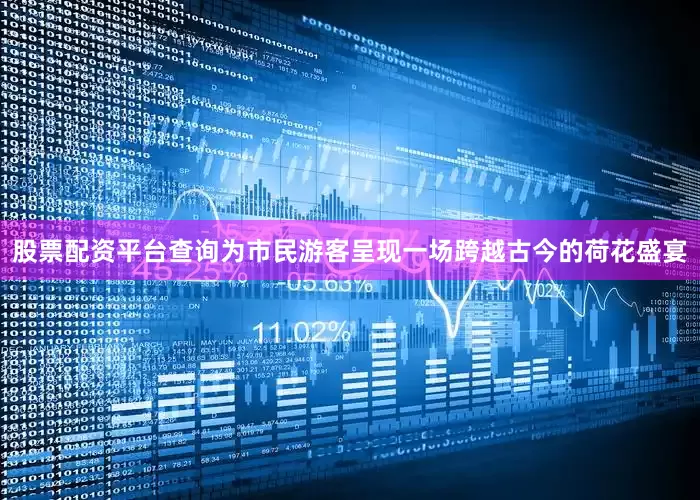 股票配资平台查询为市民游客呈现一场跨越古今的荷花盛宴