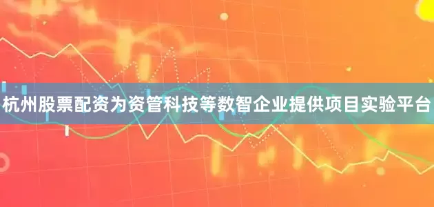 杭州股票配资为资管科技等数智企业提供项目实验平台