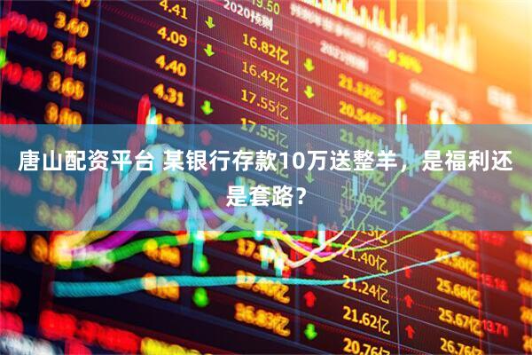 唐山配资平台 某银行存款10万送整羊，是福利还是套路？